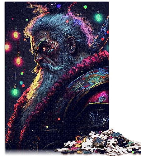 Puzzle Bunte Samurai-Puzzles, 1000-teilige Puzzles für Erwachsene, Kinder-Holzpuzzle für Erwachsene und Kinder ab 12 Jahren, tolles Geschenk für Erwachsene, Größe: 50x75 cm