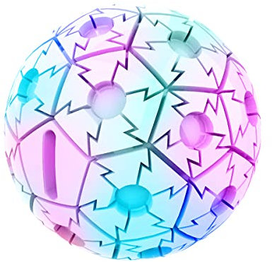 UltraByEasyPeasyStore Ultra V2.0 Lightening LED Dog Ball - Light Up Dog Ball - Flashing Glow in the Dark Dog Ball - Tough Strong Dog Balls for Games Catch and Fetch - Neon Light Water Proof Safe Ball