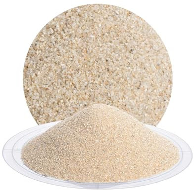 Sabbia per fughe da 25 kg: sabbia fine al quarzo per fughe strette, anti-erbacce, componenti organici, varie grane, ideale per la casa (0,8-1,4 mm)