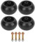 Kit de 4 Roues de Plateau de Tondeuse, Anti-crevaison, Anti-scalp, à Bande de Roulement Lisse, Roues de Remplacement pour Exmark, 5 Pouces de Diamètre, 2 3/4 Pouces de