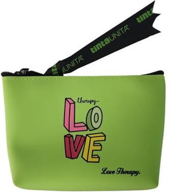PRESTIGE & DELUXE Pochette Borsellino astuccio in silicone Love terapy Pool Over Verde per scuola ufficio tempo libero + omaggio portachiave fischietto