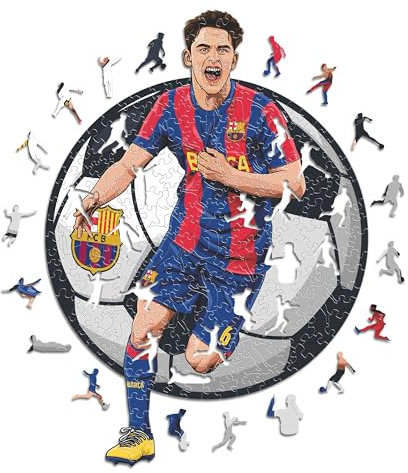 Iconic Puzzles - Barcelona, ​​​​GAVI, offiziell Lizenziertes Holzpuzzle, 100% nachhaltig, Geschenk für Erwachsene und Kinder, Größe S, 150 Teile