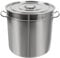 Begoniape Olla grande de acero inoxidable de 70 L, con asas, diámetro de 45 cm, altura: 45 cm, tapa de fregadero, superficie pulida, olla grande de acero inoxidable para cocinas de gas, cocinas