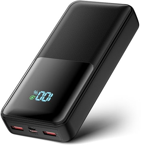 Newest 56800mAh 65w Battery Pack Ultra-High Capacity Power Bank, Portable Charger Fast Charging USB C Input/Output, 4 Charging ports, HD Digital Display, Compatible for Phone/android