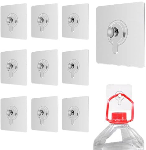 25 Pcs Adhesive Picture Hooks, Picture Hooks No Nails, Transparent Waterproof Picture Hanging, No Drilling Frame Hanging Hook, for Wall Art Mirror Living Room Bathroom Kitchen Home