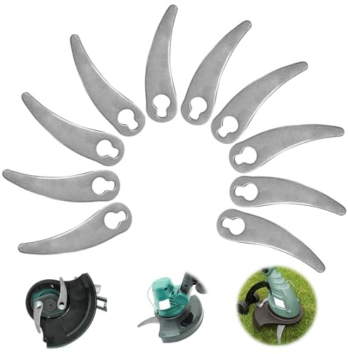 FePen Lame en Metal Coupe Bordure 12 pcs, Lames De Rechange En Métal, Lames De Tondeuse De Rechange En Métal, Durables Et Tranchantes, Adaptées Au Désherbage Du Jardin Et De La Pelouse (B)
