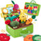 hahaland Baby Spielzeug 6 Monate - Obst und Gemüse Garten Sensorik Plüschtier-Set,Montessori Babyspielzeug ab 6-12 Monate Design mit Rasseln, Spiegel,Tragbarer Box,Geschenk für Spielzeug ab 1 Jahr