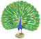 QUMIIRITY Lifelike Peacock Figurine Aus Kunststoff Dekoratives Pfau Ornament Für Junge Mädchen Für Tisch Bücherregal