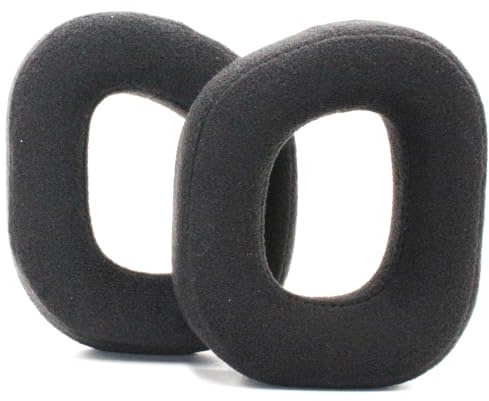 Xinyuekj Black Velour Breathable Earpads Replacement for Corsair HS80 RGB Wireless Gaming Headset Cushions, Thick Memory Foam Comfort Ear Pads Universal Upgrade