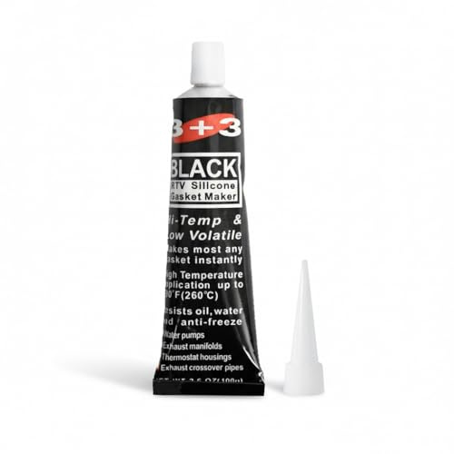 Silicone Noir, Pate a Joint Moteur, Kit Joint Silicone, Colle étanche, Hochtemperaturbeständig à + 260 °C, 100g