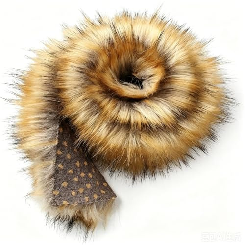 Kunstfell Zum Basteln, Faux Fur Meterware, Vielseitiges Fellimitat Für Heimdekoration Und Bastelprojekte, 7 Cm Breite Auf 1 Meter Länge
