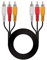 NANOCABLE 10.24.0802 - Cable de audio video 3 RCA, 3xRCA/M-3xRCA/M, macho-macho, negro, 1.8mts