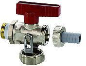 Simplex KFE-Kugelhahn DN15 (1/2) Durchgang F10638 - Messing vernickelt, Wasser nach VDI 2035, 10 bar, 130°C, Silber, 15 mm, 1 Stück