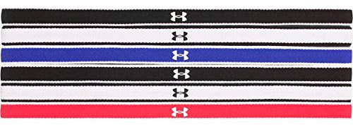 Under Armour UA, confezione da 6 mini fasce da donna, colore: Rosso/Nero/Bianco