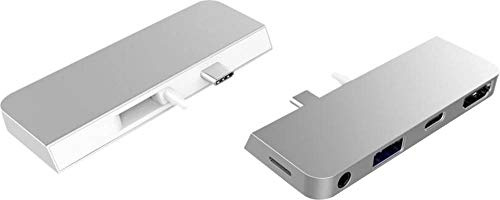 HyperDrive - USB-C Hub for Surface PRO - 5-in-2 for Microsoft Surface Pro 4/5/6 - HDMI 4K60Hz, USB-C 5Gbps, 2 x USB-A, MiniDP 4K60Hz - Black