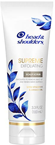 Head & Shoulders Supreme, Exfoliating Scalp Scrub Treatment, with Argan Oil and Vitamin E, 3.3 Fl Oz
