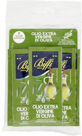 Biffi - Olio Extra Vergine di Oliva - Bustine Monodose - 5 bustine monoporzione da 10 ml