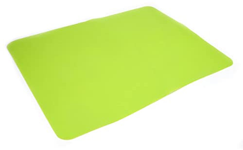 A3 Extra Large Silicone Sheet for Crafts Jewelry Casting Molds Mat, Premium Silicone Placemat, Multipurpose Mat, Nonstick Nonskid Heat-Resistant(15.7 x 11.7 inches) (Green)
