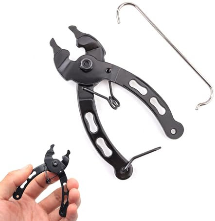 Fahrradkette Splitter Bike Spanner Ketten Zange Fahrrad Ketten Werkzeug Tragbare Fahrradkettenzange mit Kettenhaken, für Rennrad Sportbike Fahrrad Mountainbike, Entfernen Kettengliedern Werkzeug