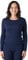 LAPASA Women's Merino Wool Base Layer Top, Warm Long Sleeve Crew Neck T-Shirt for Ladies Thermoflux L48, Navy Blue, M