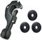 Tagliatubi 3-35 mm con sbavatura, tagliatubi per tubi in acciaio inox, tubo in rame (nero)