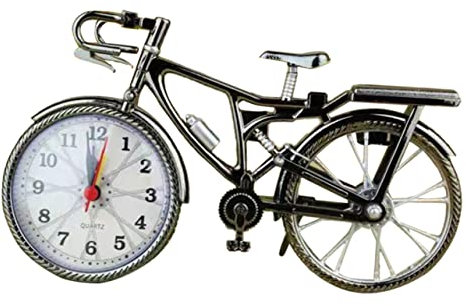 MAGICLULU Retro Wecker Tischuhr Silber aus Abs mit Alarmfunktion