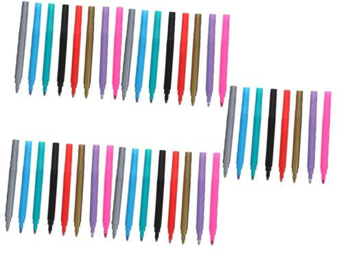 ULTECHNOVO 5sets Wine Glass Marker Glitter Pen Wine Racks Standing Floating Wine Glasses Electric Washable Markers Bottle Marking Pens Metallic Markers Coloring Markers Painting Markers 8pcs*5