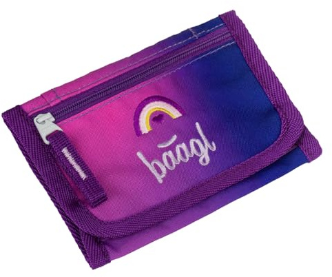 Baagl pochette pour enfants - Porte-monnaie pour garçons - Porte-monnaie, mini porte-monnaie, porte-monnaie pour petites pièces, cœur, 9 cm x 15 cm x 2 cm, Décontracté