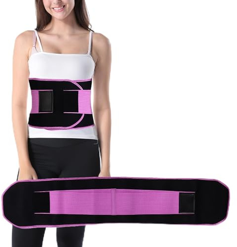 Qqmora Ceinture de Protection de Taille Ceinture D'haltérophilie Réglable en Néoprène pour Jogging et Sauna Convient à Toutes Les Saisons Taille L 23 X 117 Cm
