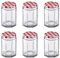 Westmark 6 Gläser mit Twist-off Schraubdeckel, Eckig, Füllvolumen: 190 ml, ø 58 mm, Glas, 66452270