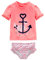 Simple Joys by Carter's Toddler Girls' 2-Piece Assorted Rashguard Sets, Pink Anchor Print/Salmon Pink Crab, 2 Years
