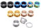 JSDDE Piercing Set,12er/6Parre Edelstahl Multi Farben Tunnel Schraub Flesh Ohrstecker Plug Expander Ohrpiercing Punk