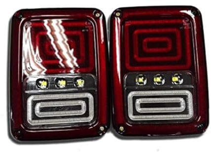 SXMA Euro Paar Schlange Stil Rückleuchten mit Bremse Drehen Rückspiegel Lampe Back Up Rücklicht for Jee p Wrangler JK 2007-2017