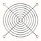 ARCTIC Fan Grill 133 mm - CPU Case Fan Grill, Made out of Nickel Plated Steel, Air Flow Transparent, Prevents Cable Damage