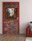 Türposter Türfenster 100x200cm Türfolie Türtapete Mauer Steine Pferd 514TP