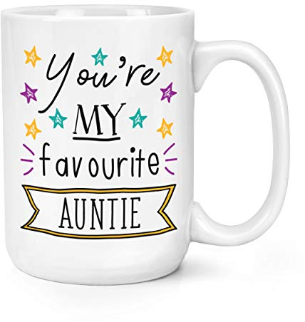 You're My Favourite Auntie Stars 15oz Large Mug Cup