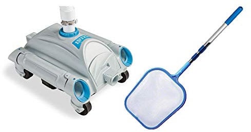 Intex Aspirateur de piscine automatique hors sol 1 600-3 500 GPH avec filet d'épuisette de piscine