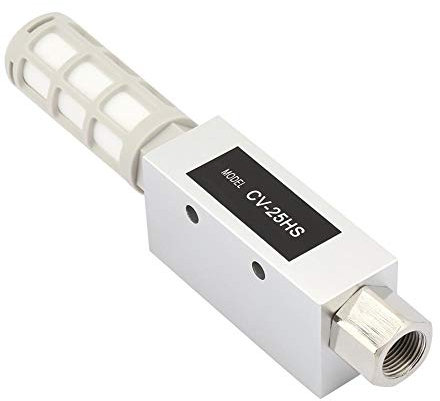 Akozon Generatore di Vuoto CV-25HS Espulsore Pneumatico del Generatore di Scarico Aria con Silenziatore Aspiratore da Vuoto a Pressione Pneumatica Valvola