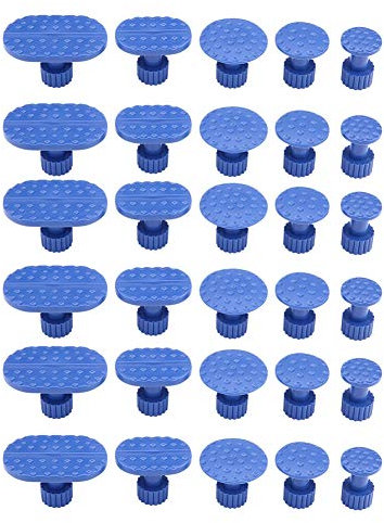 Ausbeulwerkzeug,Ausbeulwerkzeug Saugnapf,en Rausziehen,Karosserie Werkzeug,30 Stücke Kleber Ziehlaschen Karosserie Dent Rval Ziehlaschen Paintl Dent Rep Tools Kleber Puller Tabs Set Blau