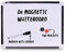 ZYBUX A4 Magnetic Whiteboard with Marker and Eraser, 2 Magnets - Portable Small White Board for Wall, Desk, Home Office, School Kids Drawing - Lightweight, Easy Clean Dry Erase Board - 29.5x22x2cm