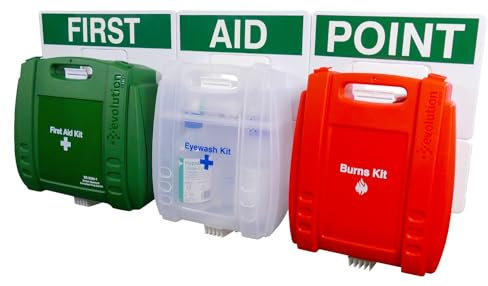 Safety First Aid Group Evolution First Aid, Eye Wash & Burns Point, Large, 43cm x 91cm