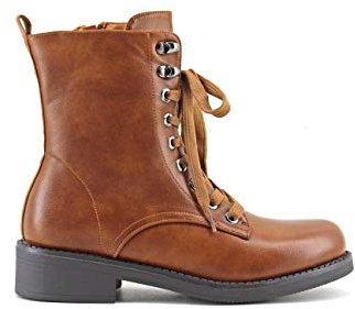 MODELISA - Botas Con Cordon Para Mujer (Camel, numeric_37)