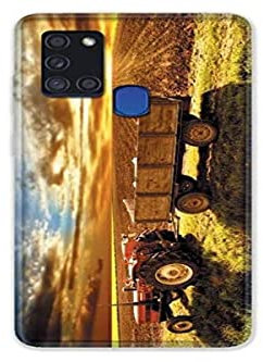 Schutzhülle für Samsung Galaxy A21S, Motiv Traktor Color