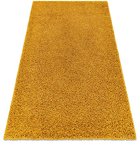 rugsx Teppich SOFFI Shaggy 5cm; für Kinderzimmer, Wohnzimmer, Schlafzimmer, langfloorteppiche, wohnzimmerteppich, Gold 120x170 cm