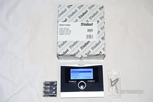 VAILLANT CalorMATIC VRC 470f - Termostato per ambiente con 4 batterie 1,5 V, programma settimanale e manuale utente