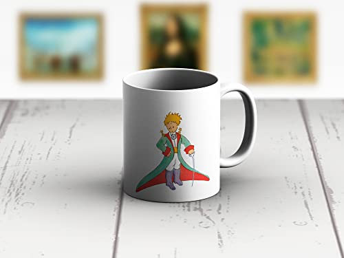 DìMò ART Tasse aus Keramik, personalisierbar, Antoine de Saint Exupéry, der kleine Prinz II