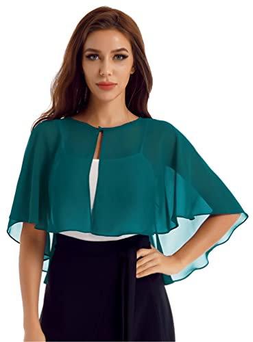 iiniim Cardigan Corto Mujer Torera Cárdigan de Gasa Elegante Chaqueta para Boda Fiesta Bolero Chal de Playa Manga 3/4 Primavera Verano C Verde F Talla Única