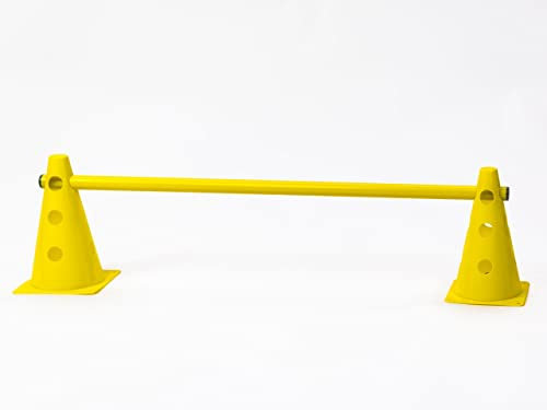 NATIV Agility Set für Hunde | Mehrteiliges Hundetraining Zubehör | Cavaletti aus Plastik | Hundezubehör für Koordinationstraining | 3-Fach verstellbare Agility Hürden | Steckhürdenset