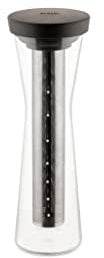 Alessi GIA31 BR Cold Brew Coffee Carafe in Borosilicate Glass and thermoplastic Resin, Brown. Filter in 18/10 Stainless Steel, Plastic