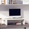 Tidyard Supporto per Monitor in Legno Massello di Pino, Supporto per Monitor da Scrivania, Supporto per Laptop per Ufficio e Casa, Supporto Ergonomico per Laptop, PC, Computer Bianco 50x27x15 cm